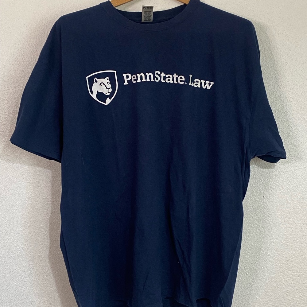 Men’s Gildan Navy Blue Penn State Law Short Sleeve T-Shirt 2XL